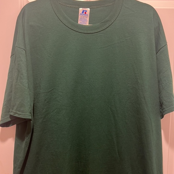 Men’s Russell Hunter Green T-Shirt - Picture 1 of 7